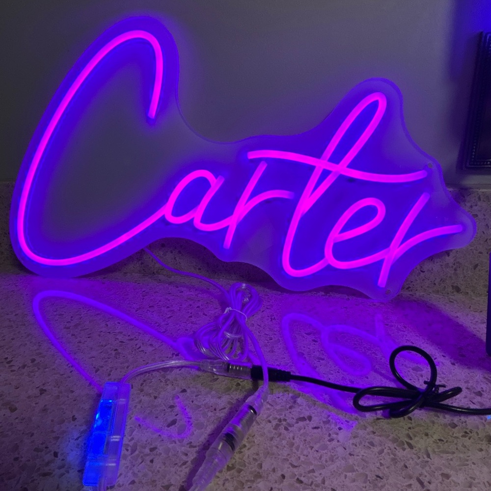 Purple Neon Sign
